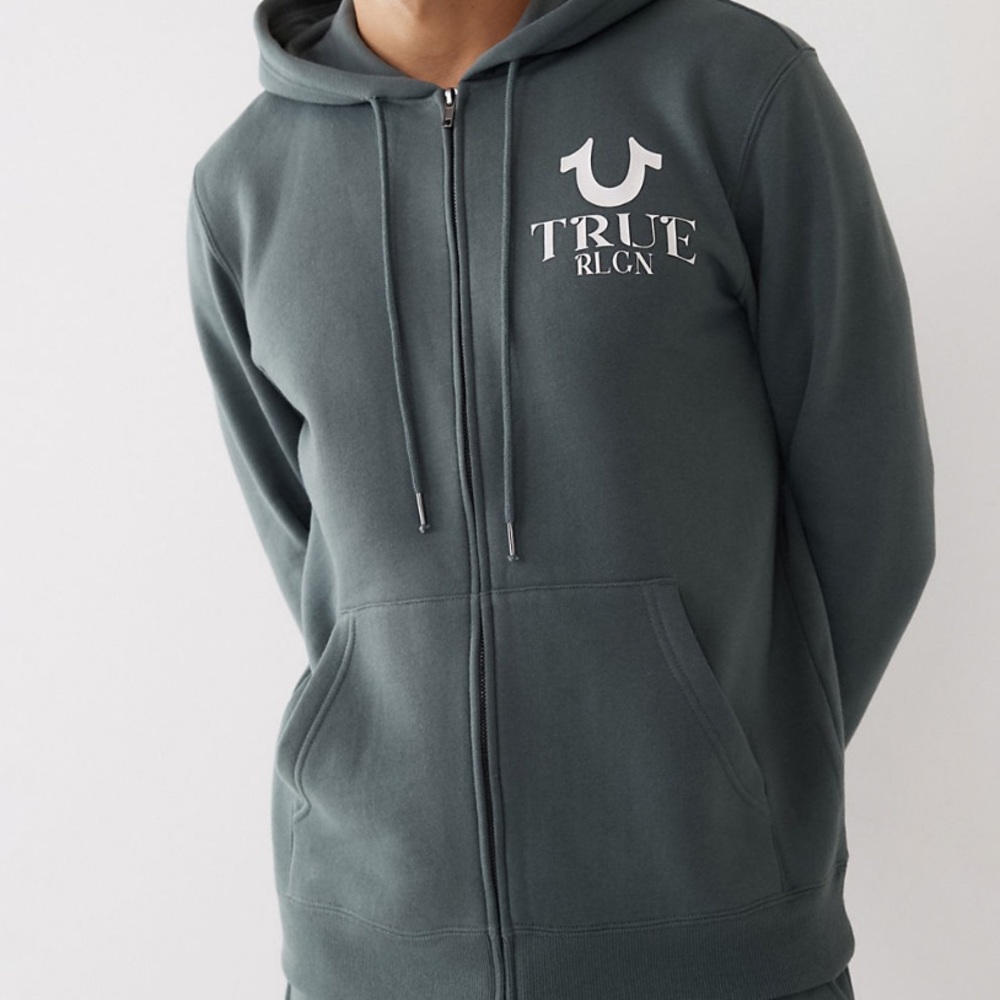 True religion zip up hoodie